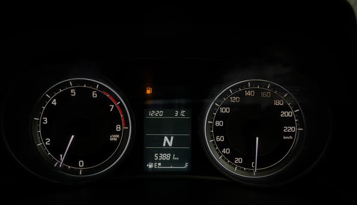 2018 Maruti Dzire ZXI PLUS AMT, Petrol, Automatic, 53,873 km, Odometer Image