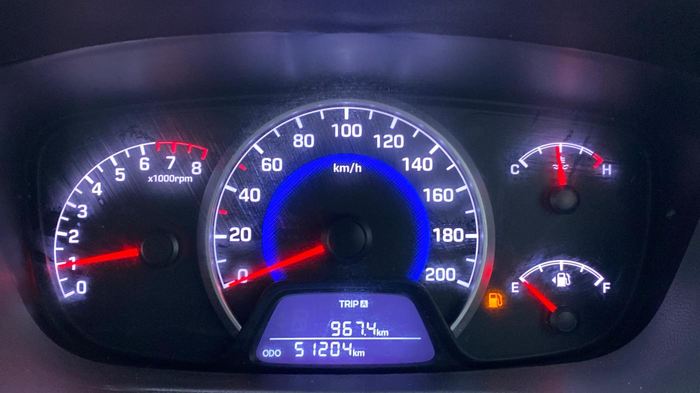 2018 Hyundai Grand i10 ASTA 1.2 VTVT, Petrol, Manual, 51,726 km, Odometer Image
