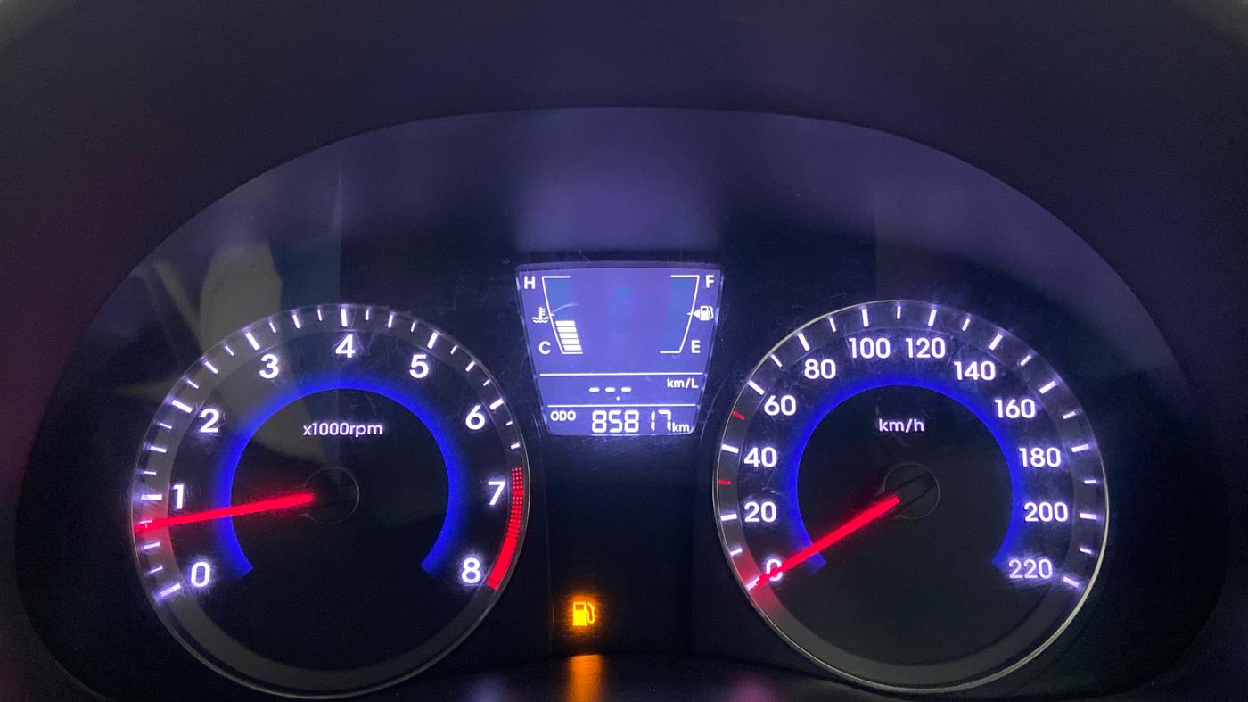 2017 Hyundai Verna 1.6 VTVT SX, CNG, Manual, 86,015 km, Odometer Image