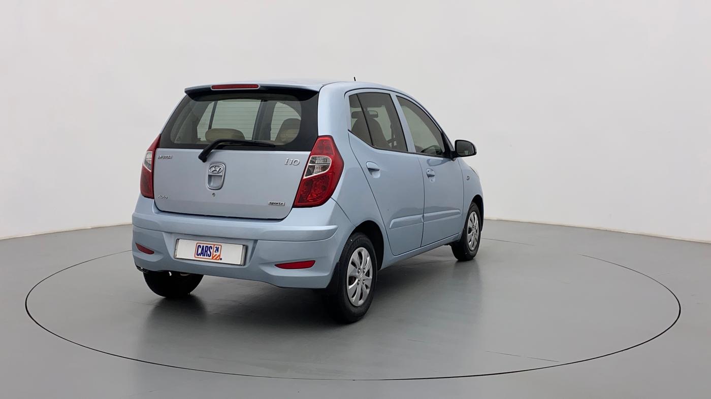 2012 Hyundai i10 SPORTZ 1.2 AT KAPPA2, Petrol, Automatic, 68,277 km, Right Back Diagonal