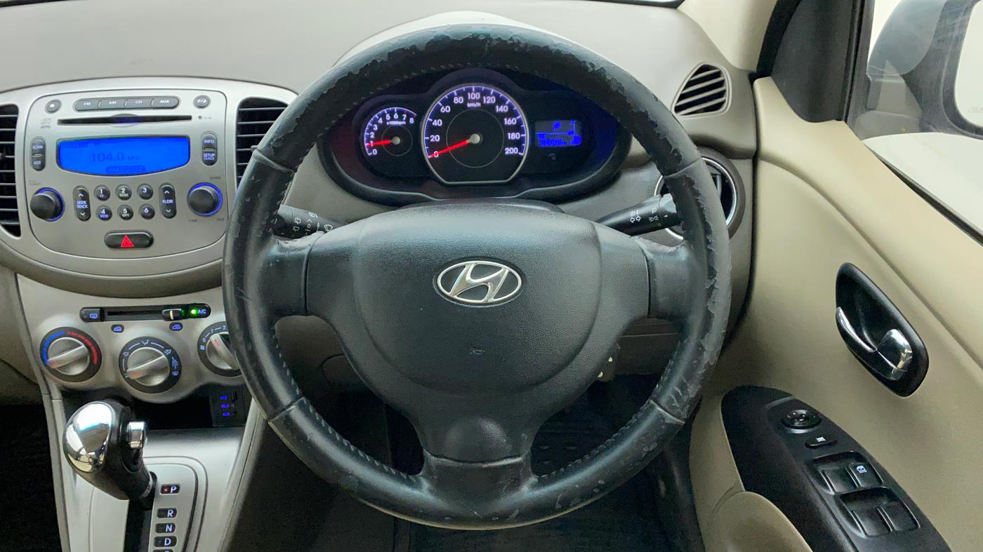 2012 Hyundai i10 SPORTZ 1.2 AT KAPPA2, Petrol, Automatic, 68,277 km, Steering Wheel Close Up