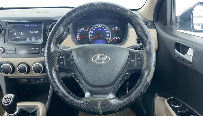 2017 Hyundai Grand i10 1.2 KAPPA SPORTZ (O), Petrol, Manual, 93,885 km, Steering Wheel Close Up