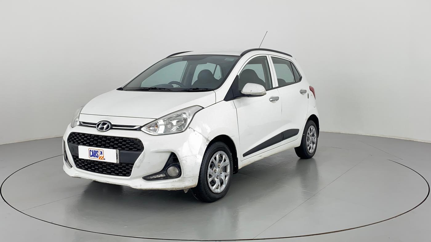 2017 Hyundai Grand i10 1.2 KAPPA SPORTZ (O), Petrol, Manual, 93,885 km, Left Front Diagonal