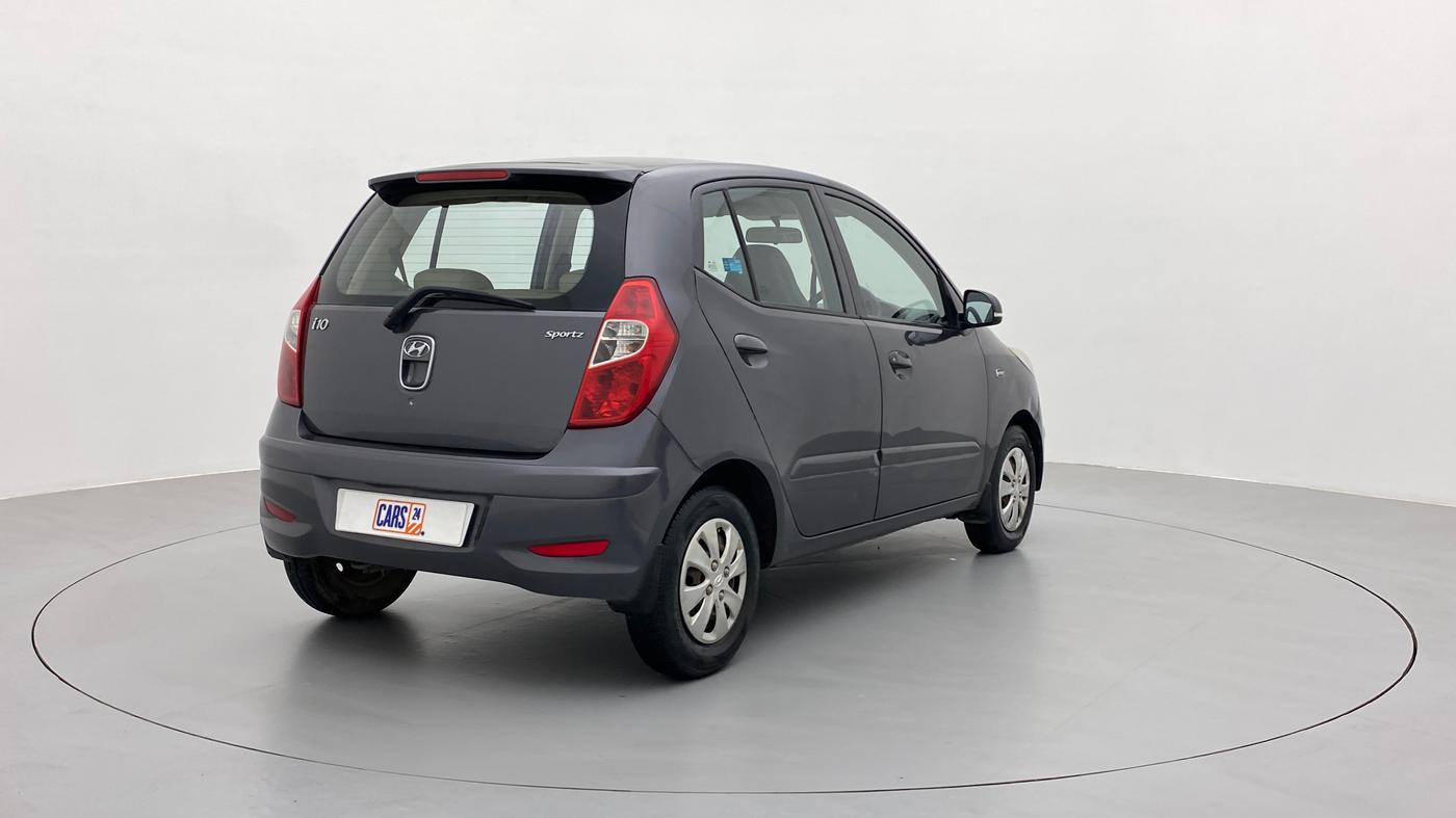 2013 Hyundai i10 SPORTZ 1.2 AT, Petrol, Automatic, 59,283 km, Right Back Diagonal