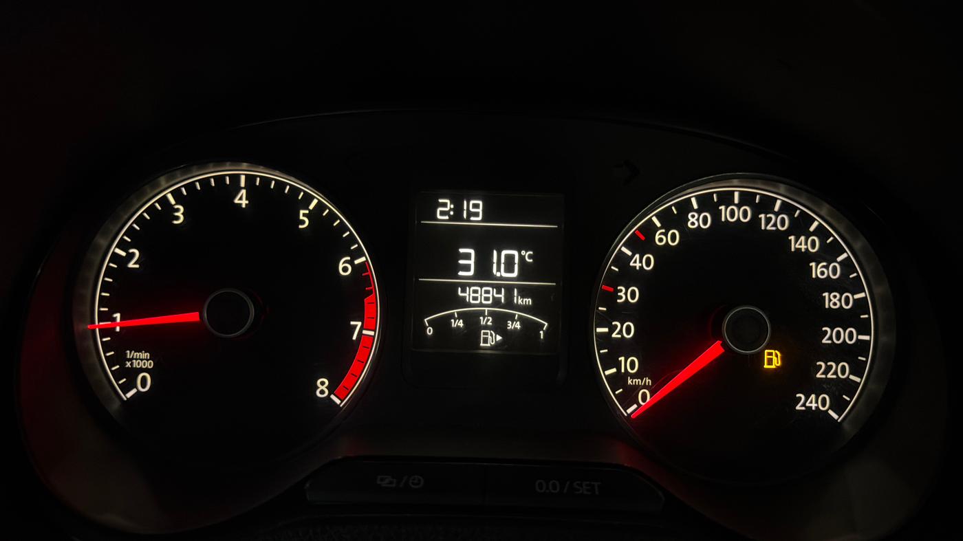 2019 Volkswagen Polo TRENDLINE 1.0L, Petrol, Manual, 48,807 km, Odometer Image