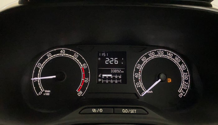 2022 Skoda SLAVIA ACTIVE 1.0L TSI MT, Petrol, Manual, 33,816 km, Odometer Image