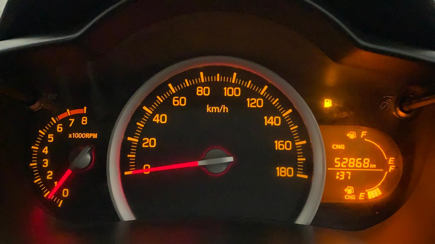 2015 Maruti Celerio VXI CNG, CNG, Manual, 53,514 km, Odometer Image