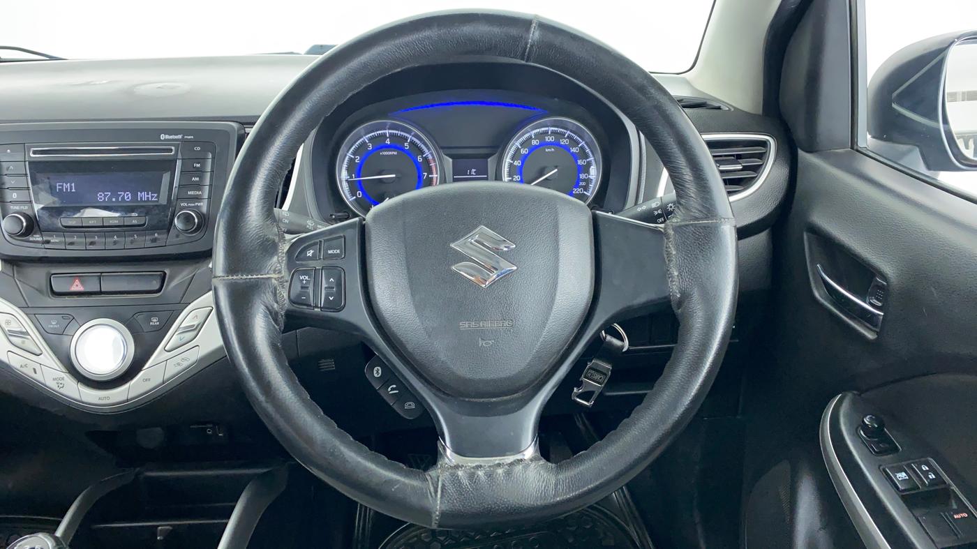 2016 Maruti Baleno DELTA PETROL 1.2, Petrol, Manual, 37,078 km, Steering Wheel Close Up