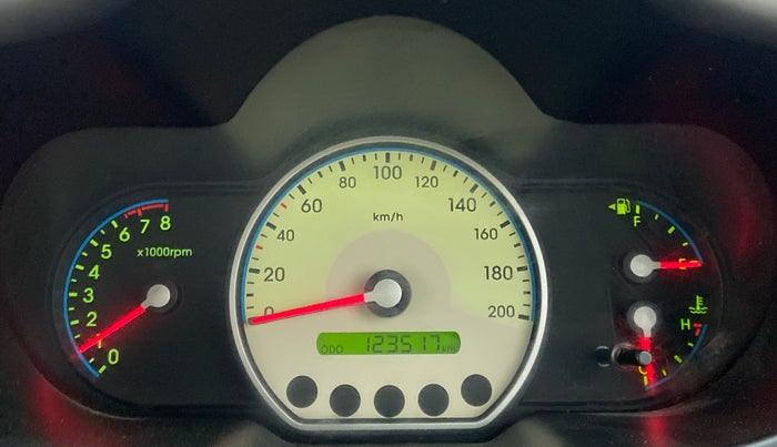 2010 Hyundai i10 SPORTZ 1.2, Petrol, Manual, 1,23,517 km, Odometer Image