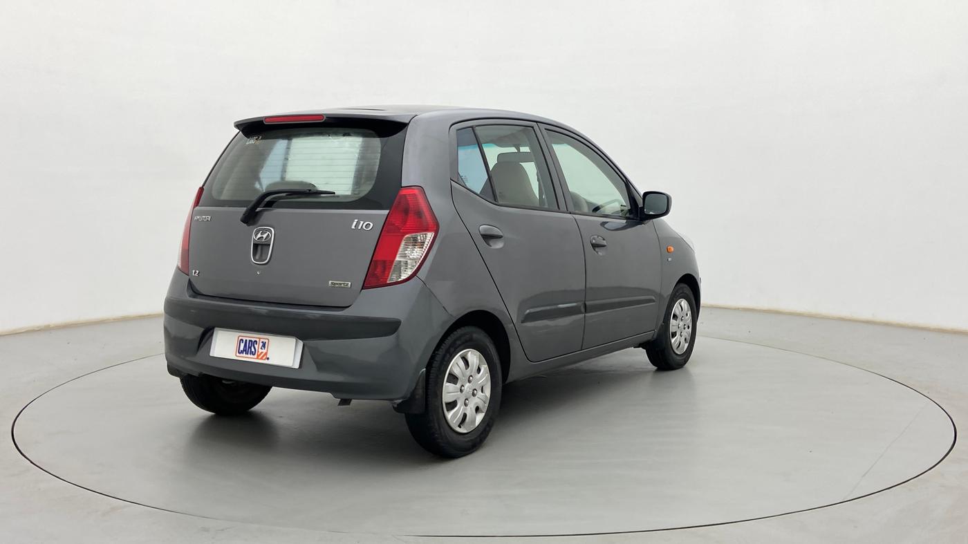 2010 Hyundai i10 SPORTZ 1.2, Petrol, Manual, 1,23,517 km, Right Back Diagonal