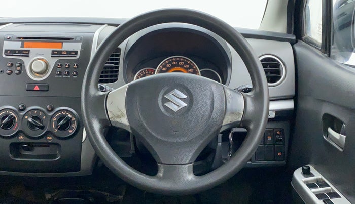 2012 Maruti Wagon R 1.0 VXI, Petrol, Manual, 30,121 km, Steering Wheel Close Up