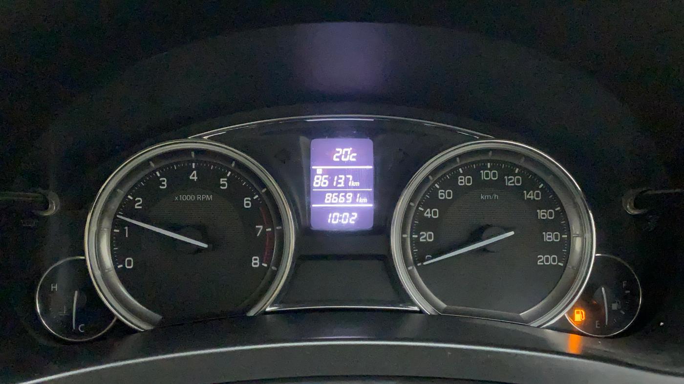 2015 Maruti Ciaz ZXI, Petrol, Manual, 86,689 km, Odometer Image
