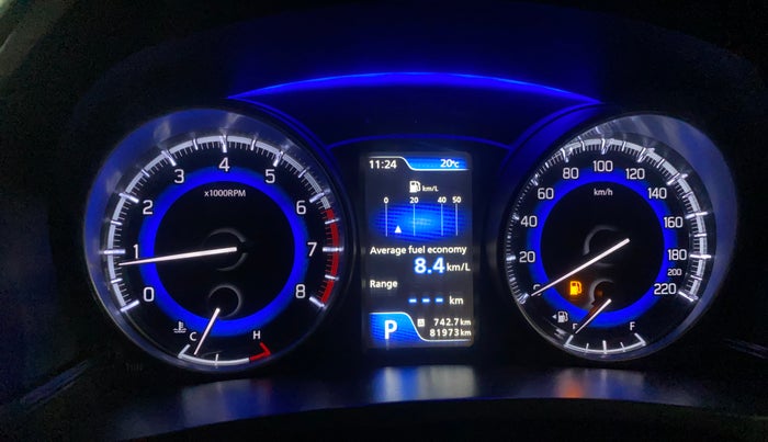 2019 Toyota Glanza V CVT, Petrol, Automatic, 82,020 km, Odometer Image