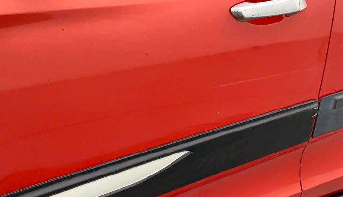 2016 Mahindra Kuv100 K4+ 6 STR, Petrol, Manual, 26,143 km, Front passenger door - Minor scratches