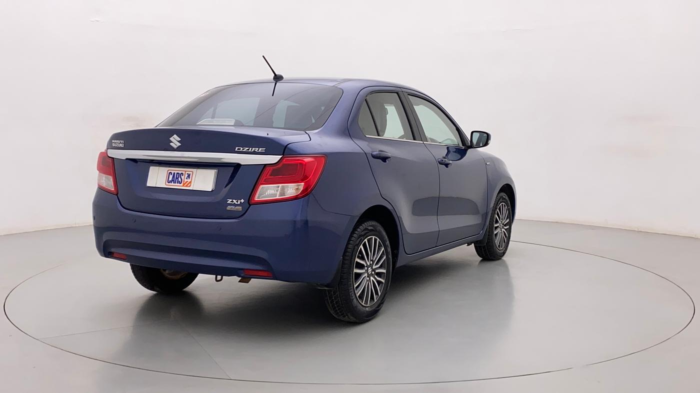 2017 Maruti Dzire ZXI PLUS AMT, Petrol, Automatic, 1,05,838 km, Right Back Diagonal