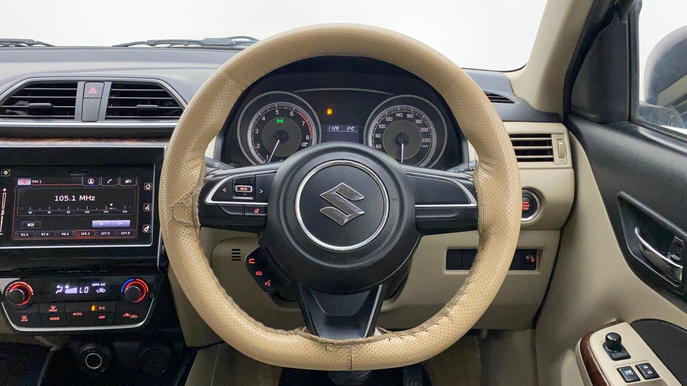 2017 Maruti Dzire ZXI PLUS AMT, Petrol, Automatic, 1,05,838 km, Steering Wheel Close Up