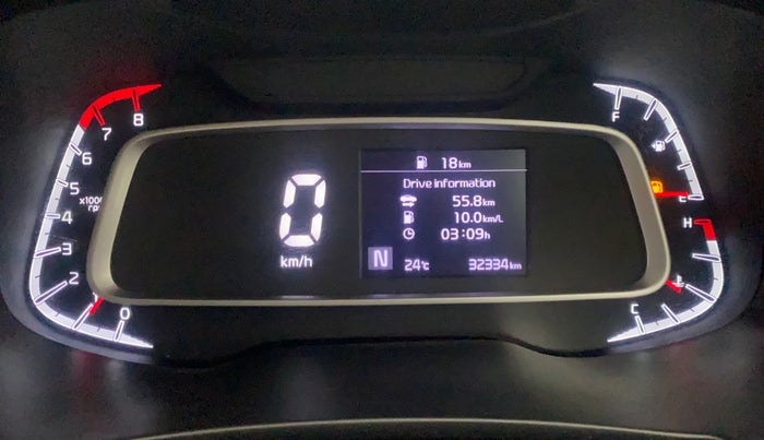 2021 KIA SONET HTX 1.0 IMT, Petrol, Manual, 32,277 km, Odometer Image