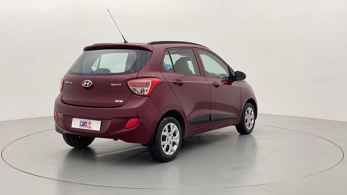 2016 Hyundai Grand i10 SPORTZ 1.2 KAPPA VTVT, Petrol, Manual, 31,082 km, Right Back Diagonal