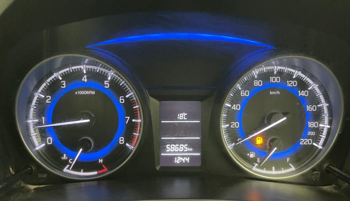 2017 Maruti Baleno DELTA PETROL 1.2, Petrol, Manual, 58,660 km, Odometer Image