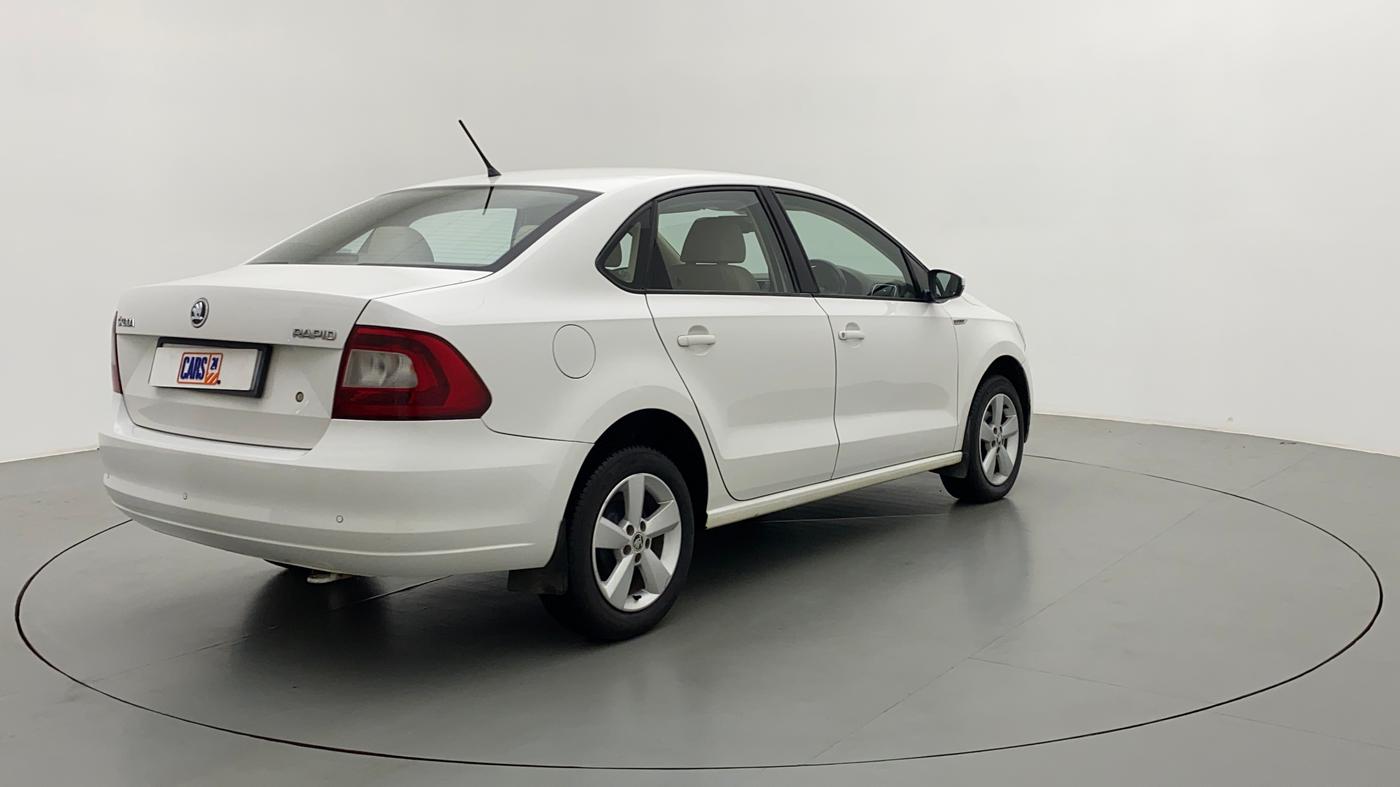 2016 Skoda Rapid STYLE 1.5 TDI AT, Diesel, Automatic, 1,14,346 km, Right Back Diagonal
