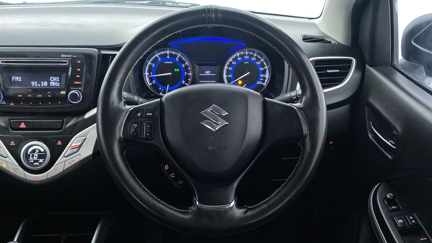 2018 Maruti Baleno DELTA 1.2 K12, Petrol, Manual, 19,120 km, Steering Wheel Close Up