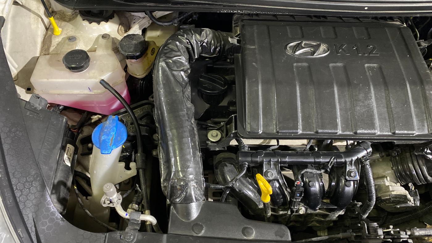 2023 Hyundai GRAND I10 NIOS ASTA AMT 1.2 KAPPA VTVT, Petrol, Automatic, 7,608 km, Engine View - Right
