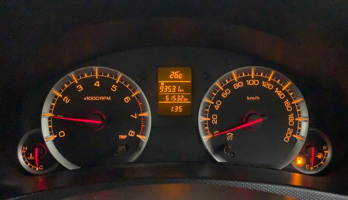 2014 Maruti Swift Dzire ZXI, Petrol, Manual, 51,579 km, Odometer Image
