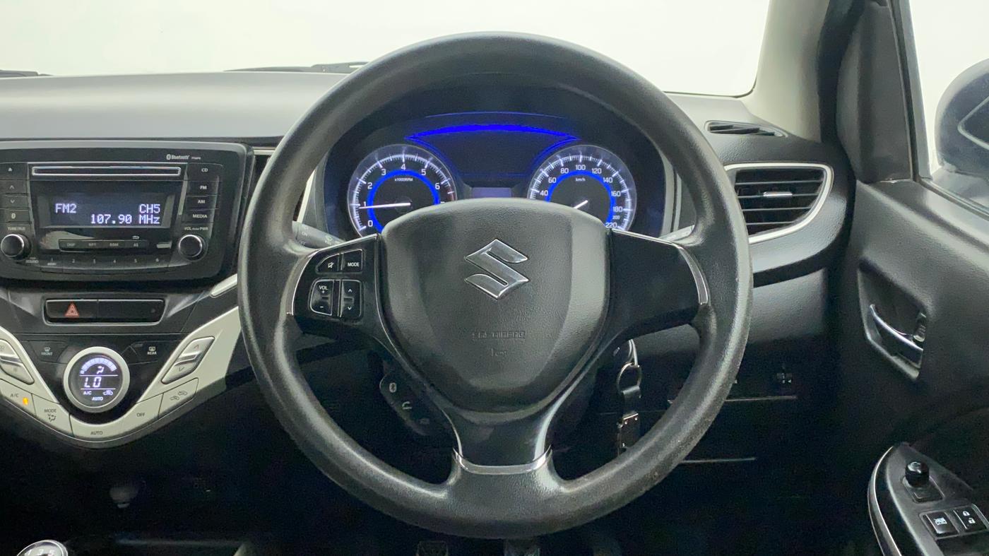 2018 Maruti Baleno DELTA PETROL 1.2, Petrol, Manual, 57,785 km, Steering Wheel Close Up