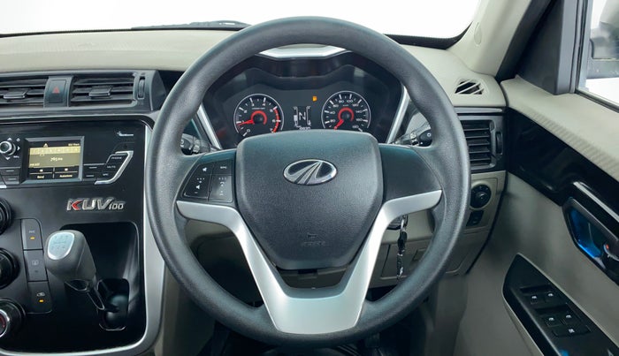 2016 Mahindra Kuv100 K8 6 STR, Petrol, Manual, 20,213 km, Steering Wheel Close Up