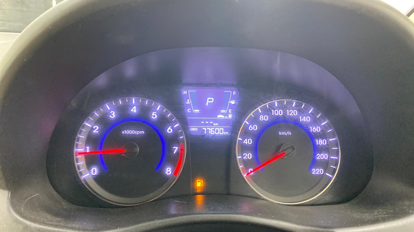 2016 Hyundai Verna 1.6 VTVT SX AT, CNG, Automatic, 77,571 km, Odometer Image