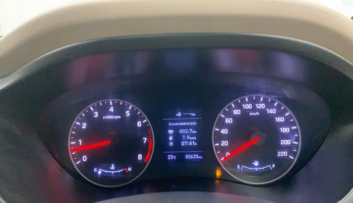 2019 Hyundai Elite i20 ASTA 1.2 (O), Petrol, Manual, 80,663 km, Odometer Image
