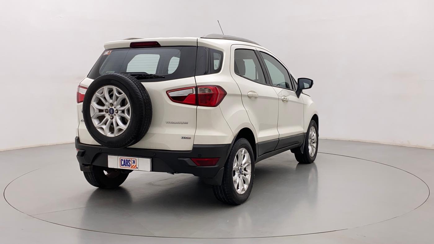 2016 Ford Ecosport TITANIUM+ 1.5L DIESEL, Diesel, Manual, 1,19,063 km, Right Back Diagonal