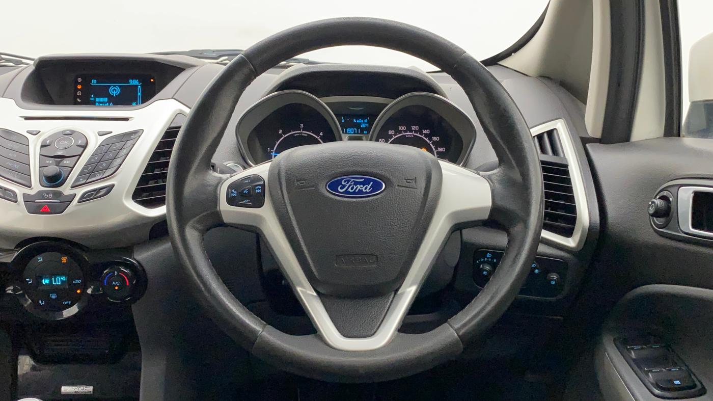 2016 Ford Ecosport TITANIUM+ 1.5L DIESEL, Diesel, Manual, 1,19,063 km, Steering Wheel Close Up