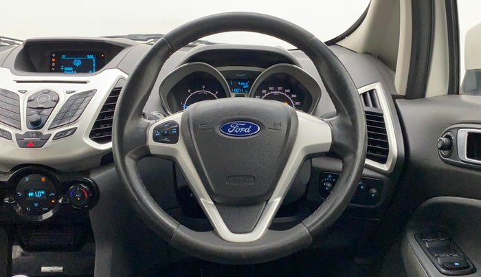 2016 Ford Ecosport TITANIUM+ 1.5L DIESEL, Diesel, Manual, 1,19,063 km, Steering Wheel Close Up