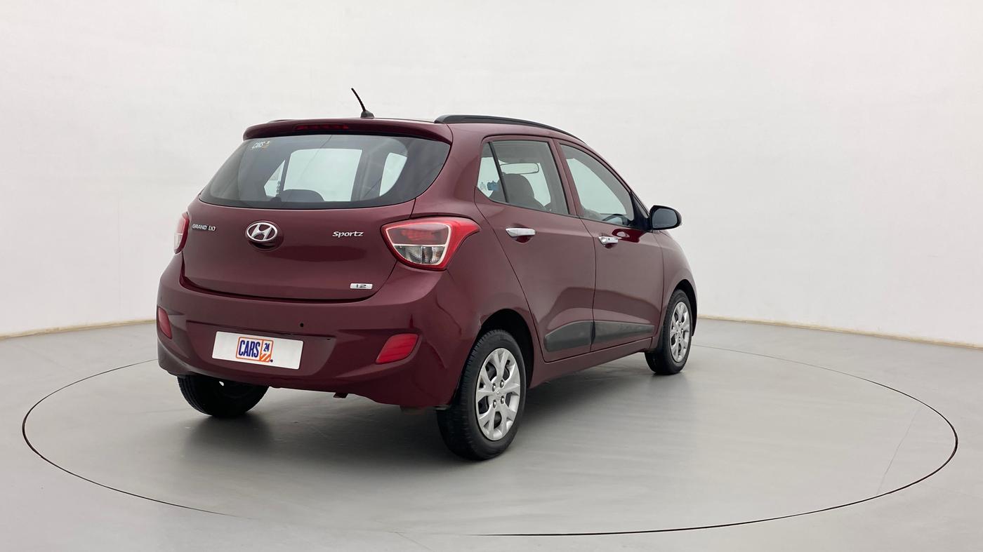 2013 Hyundai Grand i10 SPORTZ 1.2 KAPPA VTVT, Petrol, Manual, 87,782 km, Right Back Diagonal