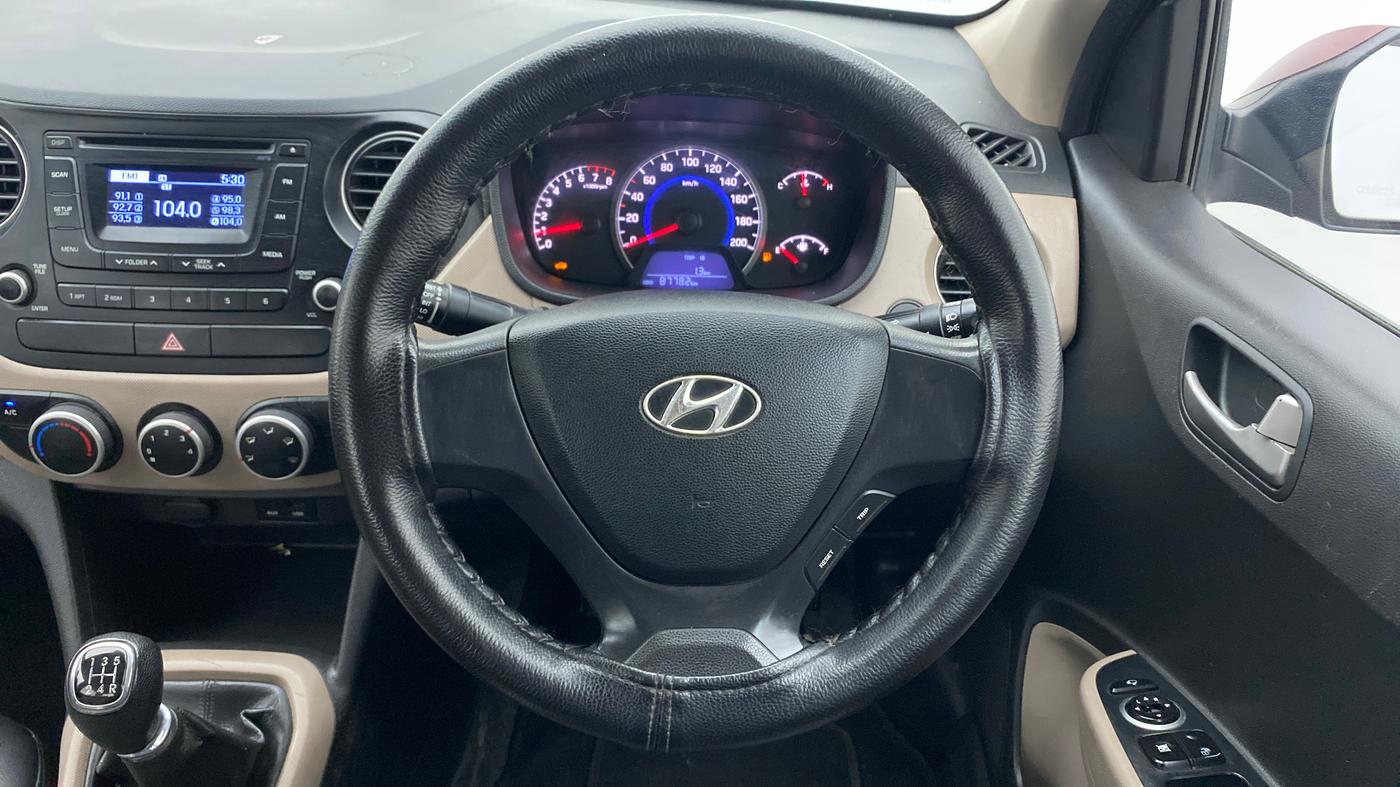 2013 Hyundai Grand i10 SPORTZ 1.2 KAPPA VTVT, Petrol, Manual, 87,782 km, Steering Wheel Close Up