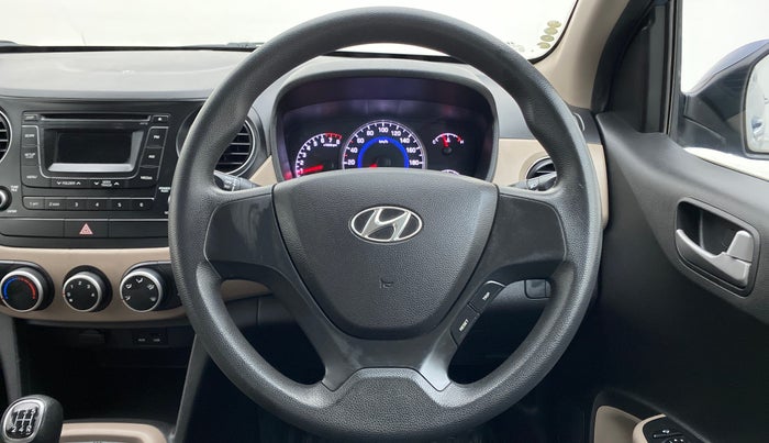 2013 Hyundai Grand i10 SPORTZ 1.2 KAPPA VTVT, Petrol, Manual, 40,200 km, Steering Wheel Close Up