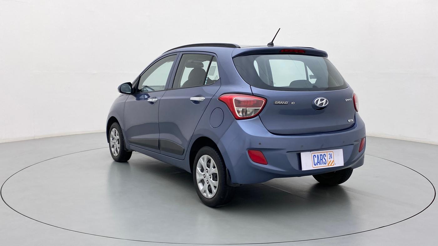 2013 Hyundai Grand i10 SPORTZ 1.2 KAPPA VTVT, Petrol, Manual, 40,200 km, Left Back Diagonal