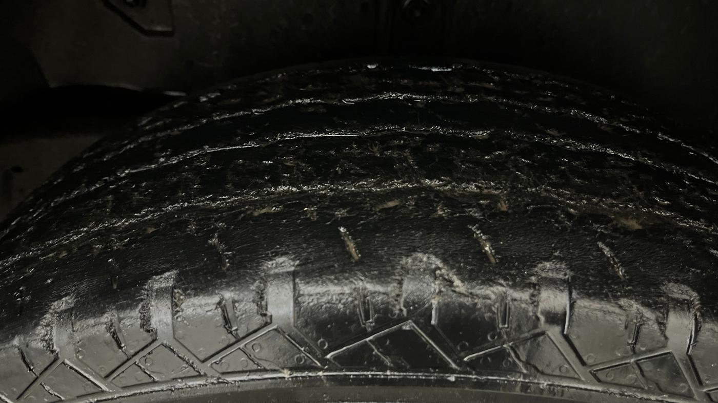 2021 Mahindra Thar LX D AT 4WD HT, Diesel, Automatic, 60,731 km, Left Rear Tyre Tread