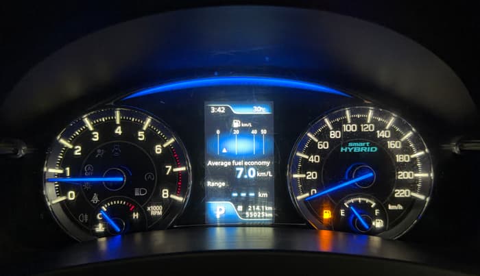 2022 Maruti Ciaz DELTA AT 1.5 SHVS PETROL, Petrol, Automatic, 55,011 km, Odometer Image