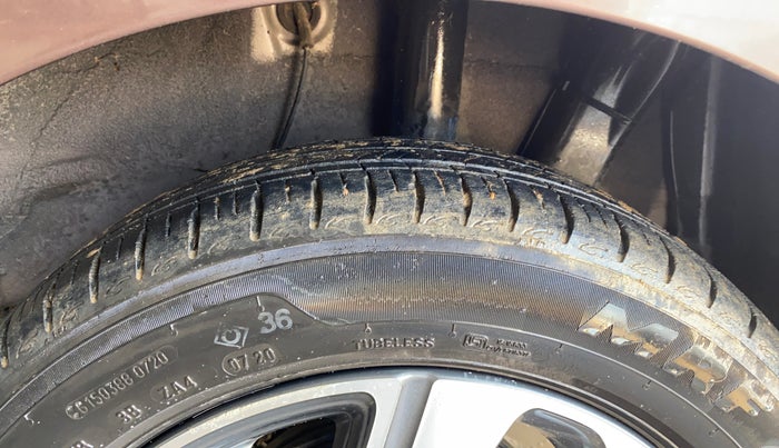 2020 Hyundai AURA SX PLUS 1.2 AMT, Petrol, Automatic, 19,219 km, Left Rear Tyre Tread