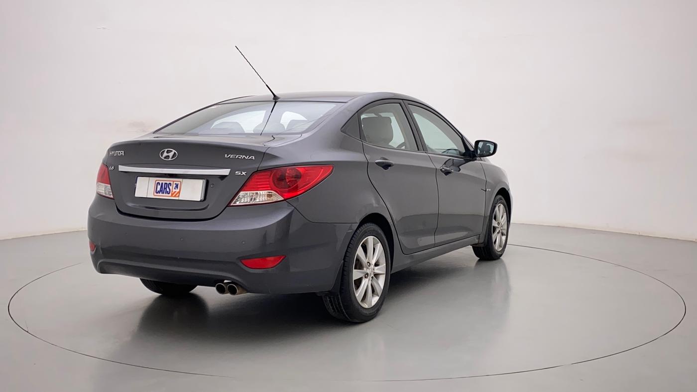 2012 Hyundai Verna FLUIDIC 1.6 VTVT SX, Petrol, Manual, 96,052 km, Right Back Diagonal