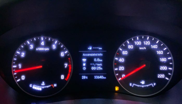 2019 Hyundai Elite i20 ASTA 1.2 (O), Petrol, Manual, 33,640 km, Odometer Image