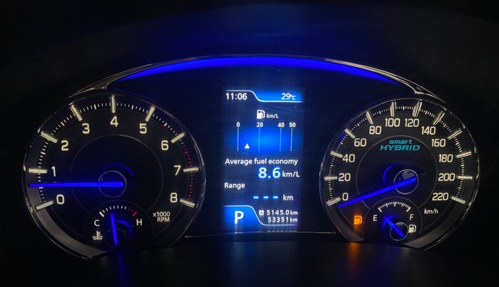2021 Maruti Ciaz ALPHA  AT 1.5 SHVS PETROL, Petrol, Automatic, 53,305 km, Odometer Image