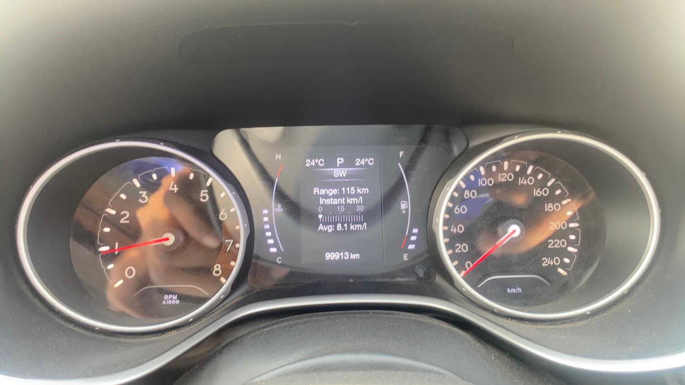 2017 Jeep Compass LIMITED 1.4 PETROL AT, Petrol, Automatic, 99,903 km, Odometer Image