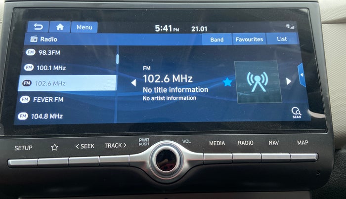 2022 Hyundai Creta SX IVT 1.5 PETROL, Petrol, Automatic, 11,328 km, Infotainment System