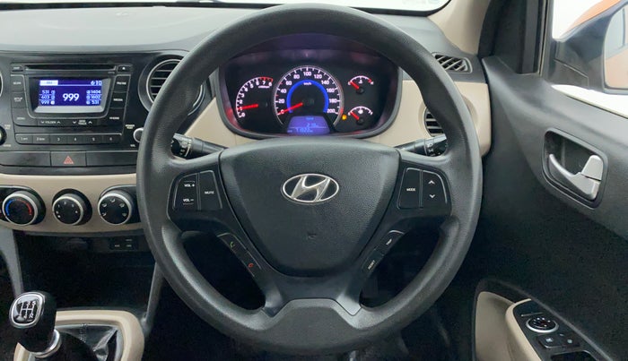2015 Hyundai Grand i10 SPORTZ 1.2 KAPPA VTVT, Petrol, Manual, 71,963 km, Steering Wheel Close Up