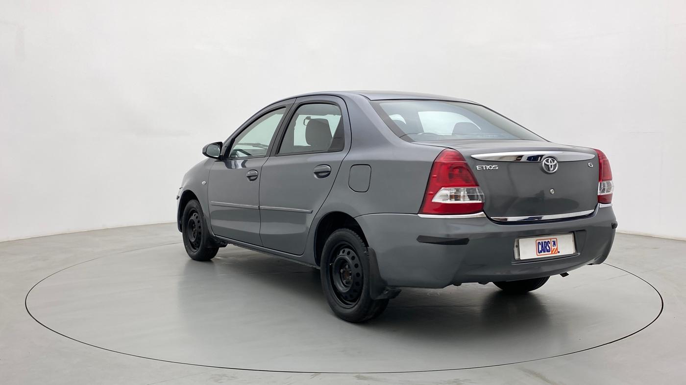 2013 Toyota Etios G, Petrol, Manual, 75,626 km, Left Back Diagonal