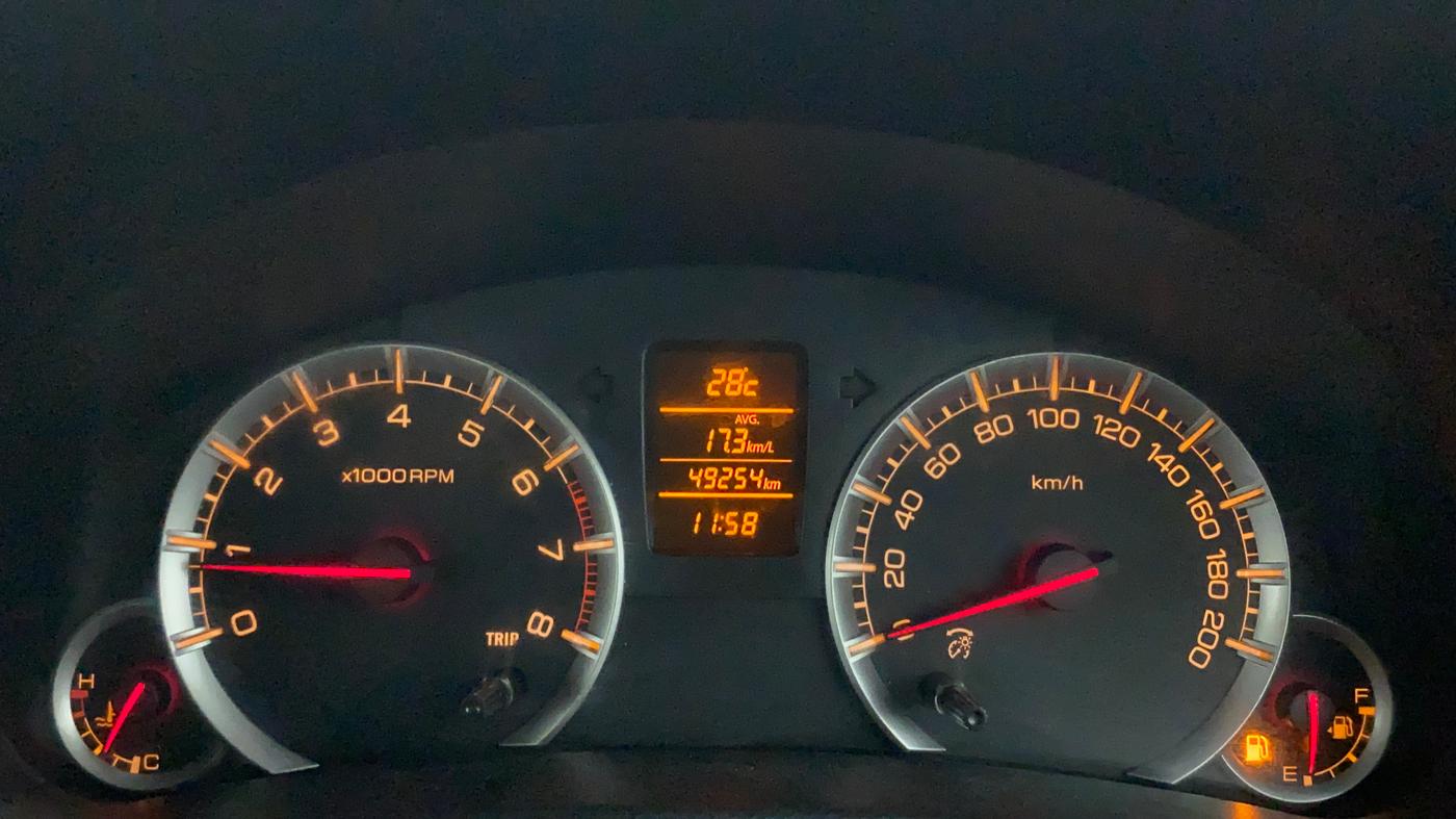 2017 Maruti Swift ZXI, Petrol, Manual, 49,184 km, Odometer Image