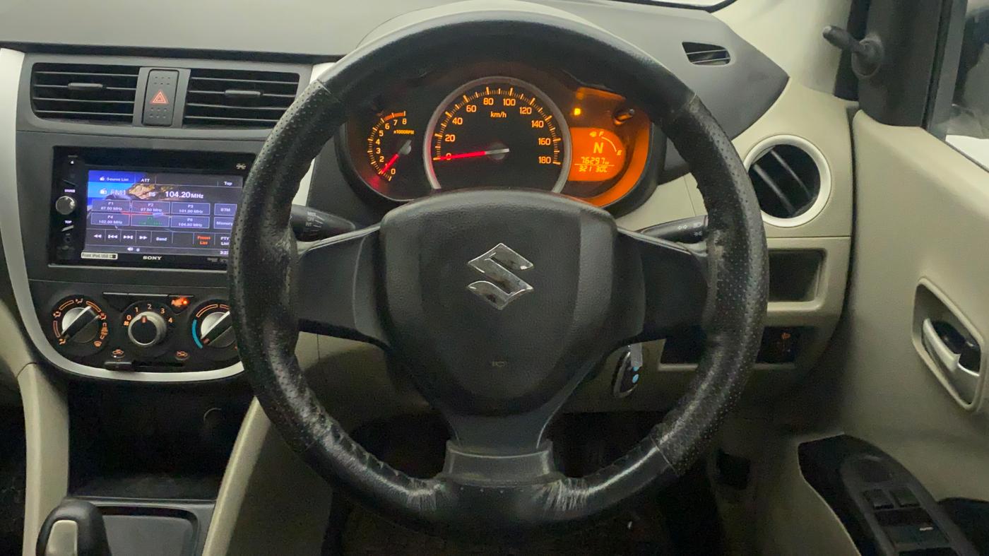 2014 Maruti Celerio VXI AMT, Petrol, Automatic, 76,296 km, Steering Wheel Close Up